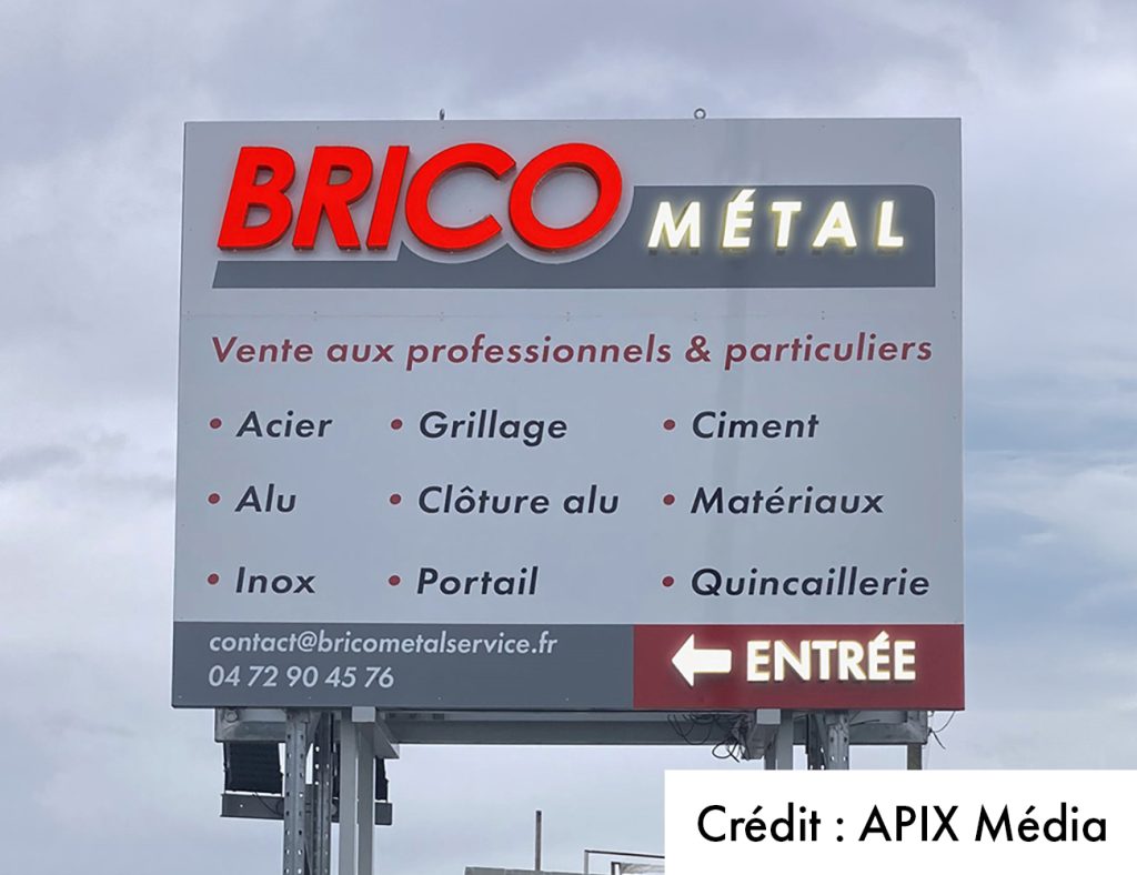 APIX Media Enseigne Brico Métal