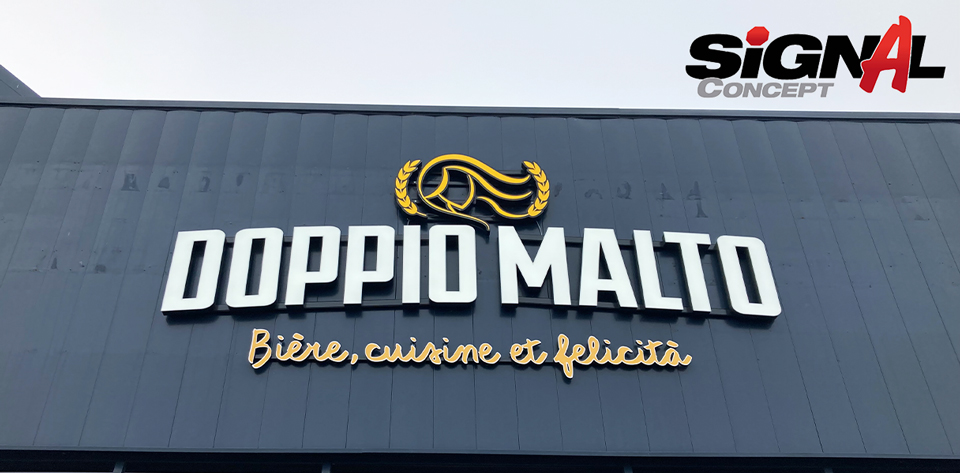 Signal Concept Enseigne Doppio Malto