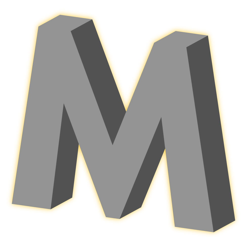 Lettre Type 1 Rétro-éclairage
