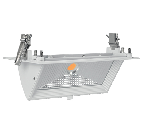 Spot encastrable downlight LED - Orientable Rectangulaire MLDER40W3