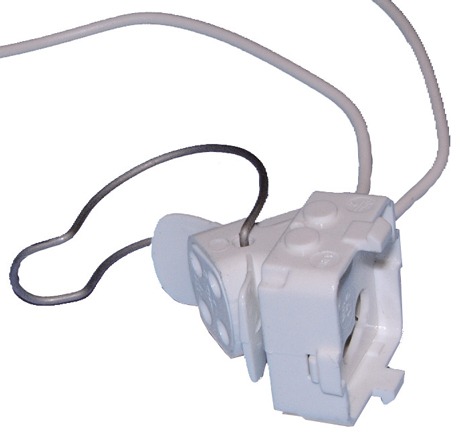 Fiche surmoulée pour Circline T9 ou T10 - Douille volante G10q + Porte starter