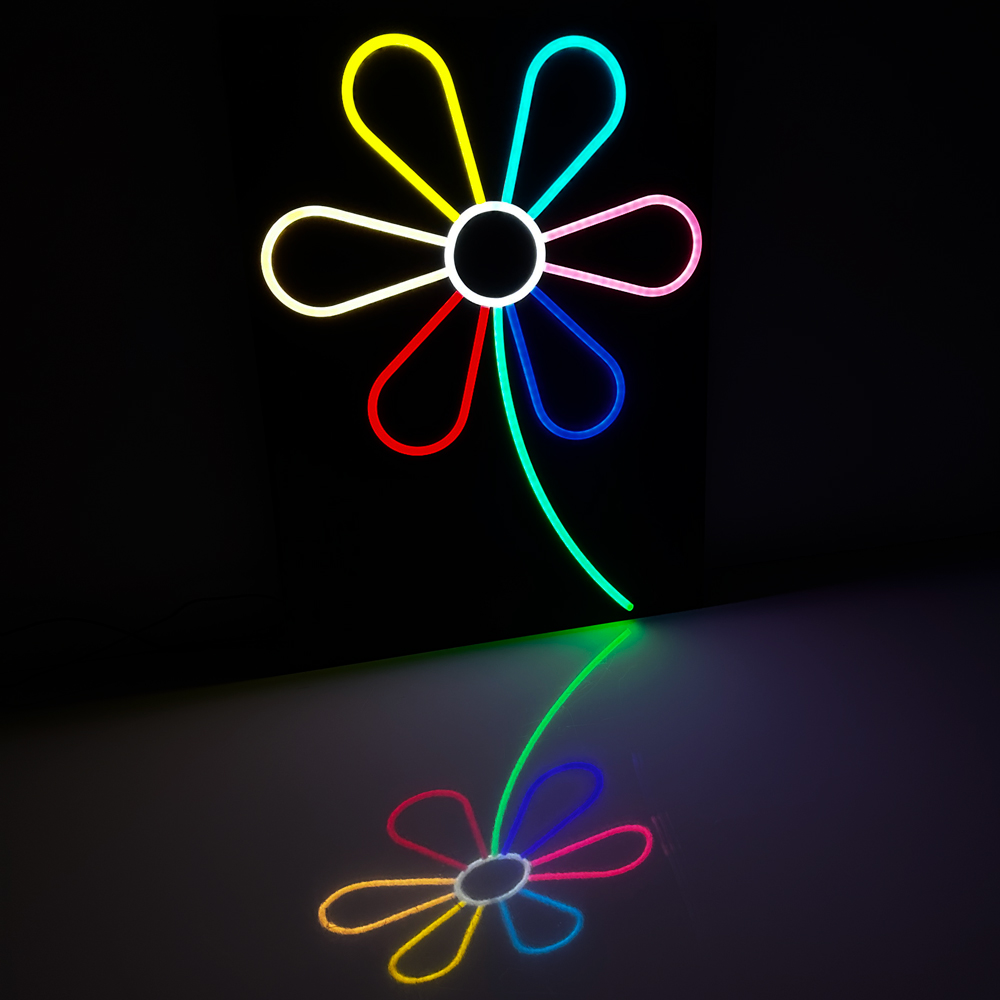 Fleur réalisé en Fleximat Cover